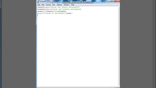 #python How to create program of Find area and perimeter rectangle in python language смотреть онлайн