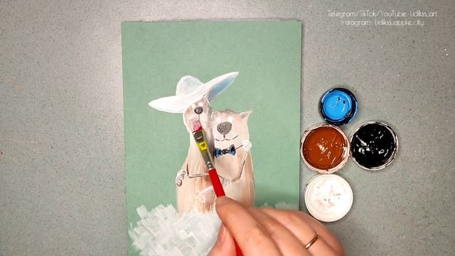 Cute acrylic cats drawing🐱🤍🐱Прикольные котики акрилом туториал Котики для срисовки #рисуноккотиков смотреть онлайн