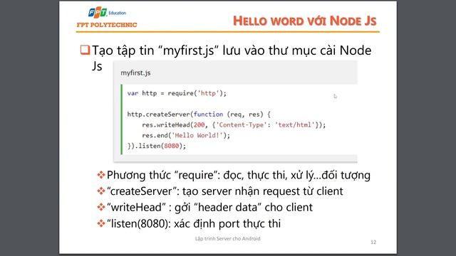 BÀI 2: TỔNG QUAN NODE JS смотреть онлайн
