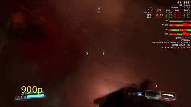 DOOM / OpenGL /GTX 950 SSC / Resolutions Benchmark / 1080p - 900p - 768p смотреть онлайн