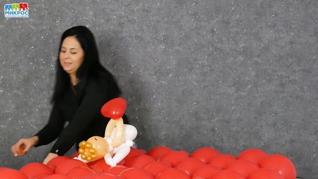 Как сделать сердце ❤ из воздушных шаров своими руками ✋? | Мастер-класс от Микрос смотреть онлайн