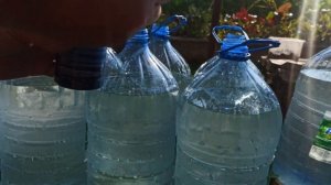 Теплая грядка из пластиковых бутылок с водой