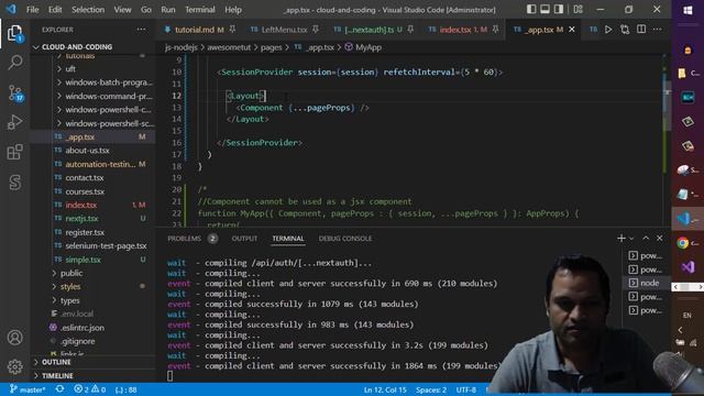 Component cannot be used as a jsx component | nextjs _app.tsx смотреть онлайн