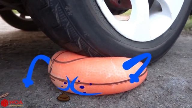 Aplastando Cosas Crujientes Y Suaves con la Rueda de un COCHE | Experiment Car-Nail vs Eggs смотреть онлайн