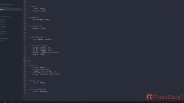 Главная страница Блок с фильмами CSS стили смотреть онлайн