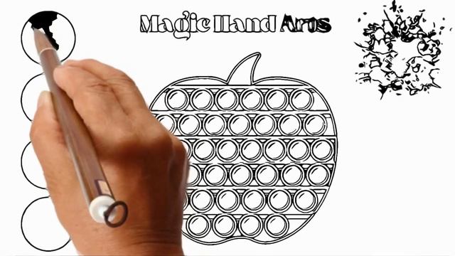 How to draw a Pop It Drawing | Easy and Creative Art Work for Kids with Different Colors смотреть онлайн