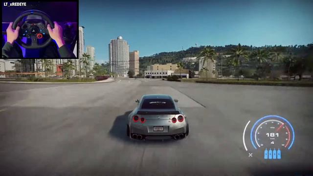 Need For Speed Heat | Rebuilding a Nissan GT-R r35 - Logitech G29 Steering + PadleShift Gameplay смотреть онлайн