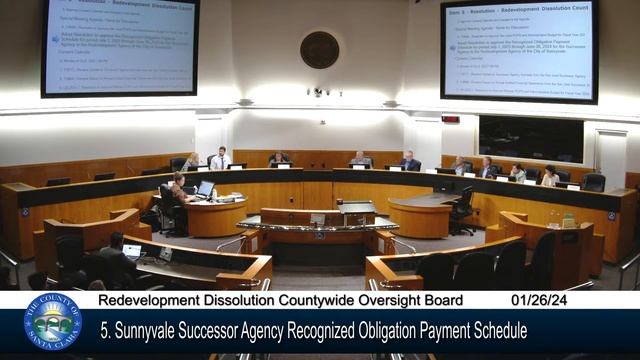 SCC Redevelopment Dissolution Countywide Oversight Board January 26, 2024 1:30 PM смотреть онлайн