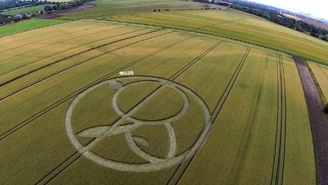 Рисунки на полях, Англия, Уилтшир, 14 июля 2015г смотреть онлайн