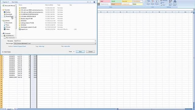 Import CSV file in EntraPass Corporate смотреть онлайн