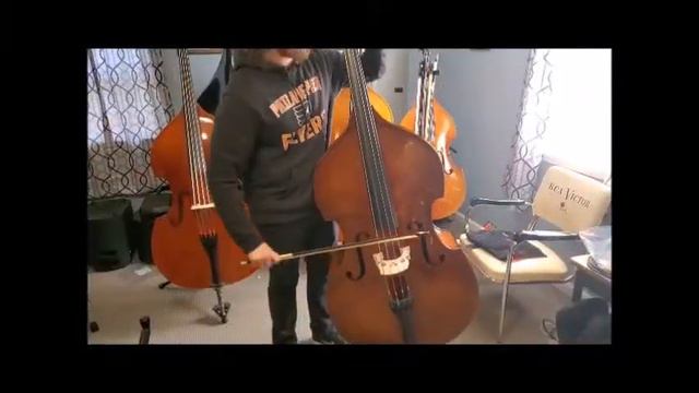 Juzek Carved Upright Bass - a quick informal demo from Gollihur Music смотреть онлайн