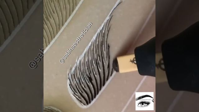 Microblading hairstrokes drawing tutorial for beginners смотреть онлайн