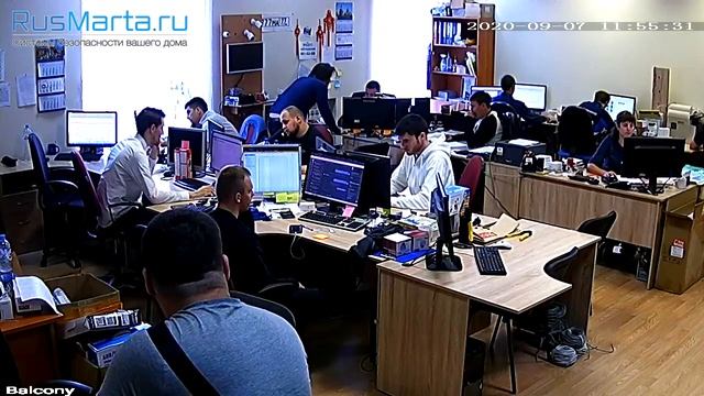 Пример записи Беспроводная поворотная WiFi камера видеонаблюдения PST G80B