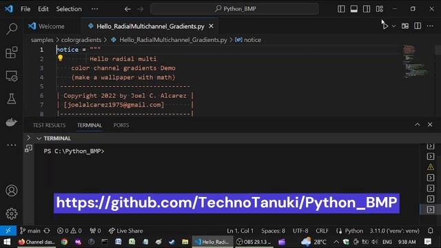 #fun with #color #gradients with #my 100% #pure #python #graphics #library смотреть онлайн
