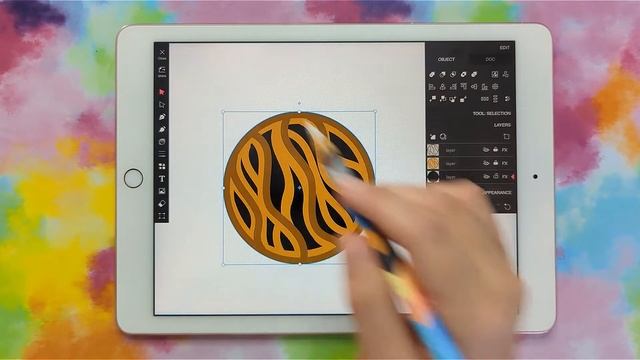 Create Your Own Layered Mandala SVG with Vector Q on iPad смотреть онлайн