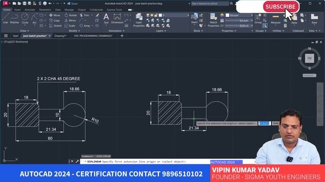 Autocad 2024 - HOW TO MAKE CNC PROGRAMMING DRAWINGS IN AUTOCAD - EX- 1 смотреть онлайн