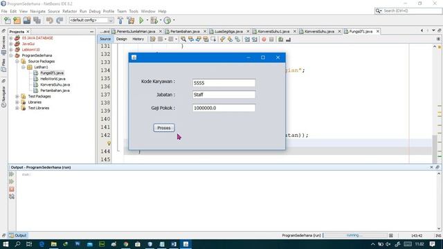 MATERI #3 FUNGSI IF ELSE DENGAN JAVA NETBEANS смотреть онлайн