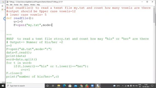 text file handling in python смотреть онлайн