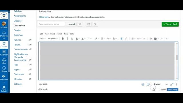 How to insert a photo image in Canvas discussion board смотреть онлайн
