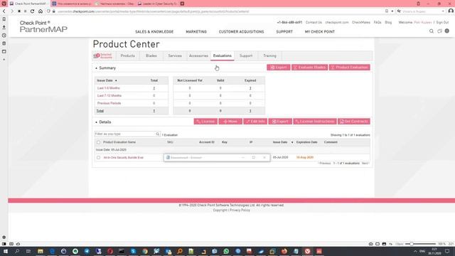 Работа с лицензиями и контрактами Check Point на примере лицензии "Evaluation" смотреть онлайн