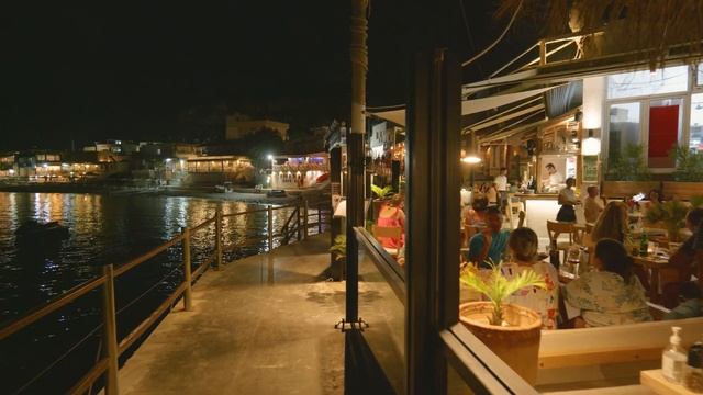 Crete Greece, Matala Nightlife, Walking Tour In 4k, Greece 2022