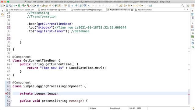 Apache Camel Framework Tutorial with Spring Boot, Eclipse and Maven смотреть онлайн