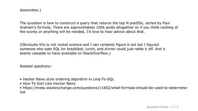 MySQL : Implementing the Hacker News ranking algorithm in SQL смотреть онлайн