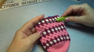 Красивые тапочки крючком_ Следки для дома #687