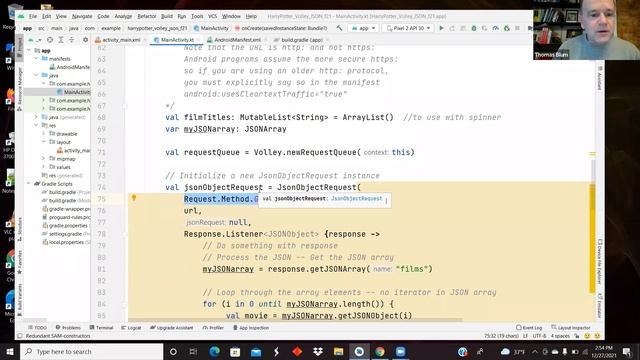 Android App: Using Volley to read a JSON file (containing an object) from the Internet смотреть онлайн