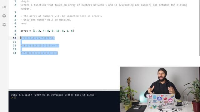 Day 18 of 30 - Ruby Coding Challenge - Game: Missing Number смотреть онлайн