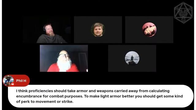 Encumbrance and inventory in RPGs - hang out/game design stream смотреть онлайн