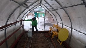 Два дня в летнем домике на огороде в начале марта. 2023  год.