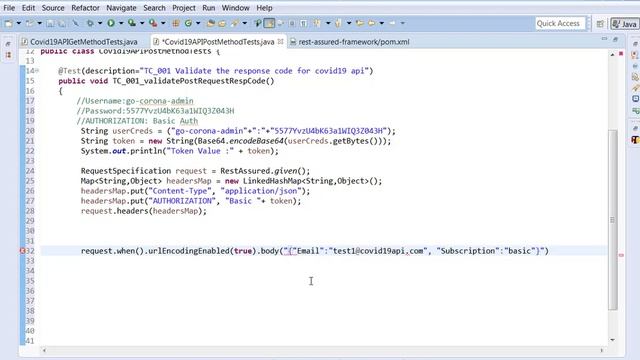 Automate HTTP POST METHOD USING Coronavirus COVID19 REST Assured API Tutorial Part2 смотреть онлайн