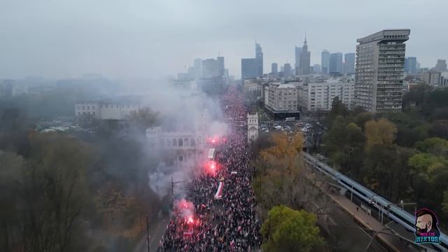 POLAND INDEPENDENCE DAY MARCH 2023!!!!!! Drone Footage! - Hektik Hektor смотреть онлайн