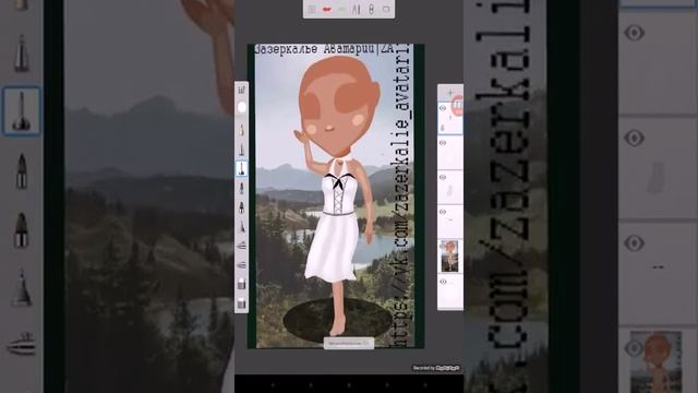 Рисуем платье на манекене (по игре аватария) смотреть онлайн