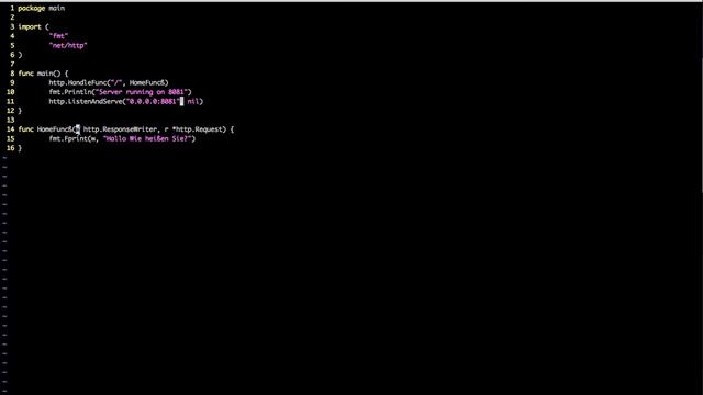 3. Writing a basic web server in Go смотреть онлайн