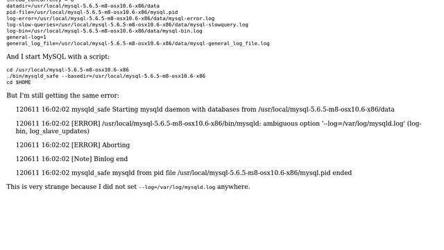 DevOps & SysAdmins: MySQL Error on Startup: ambiguous option '--log=/var/log/mysqld.log' смотреть онлайн