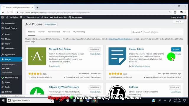 Change WordPress Block Editor Back To Classic Editor / Disable Block Editor on WordPress Website смотреть онлайн