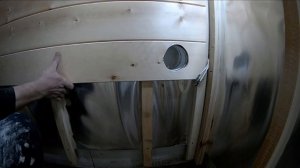 Как обшивал вагонкой  парилку в бане  из газобетона.