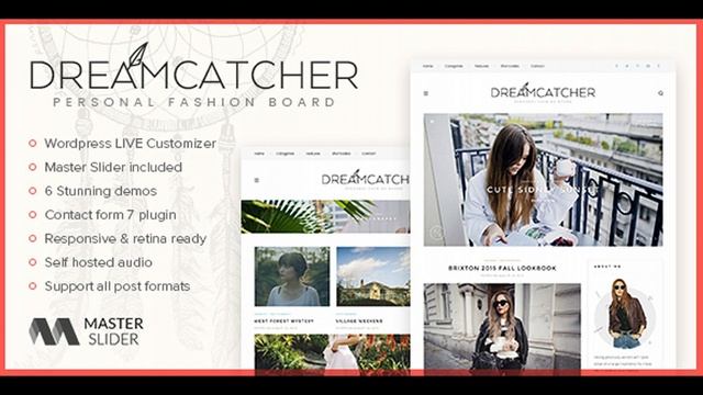 Dreamcatcher - Personal WordPress Blog Theme | Themeforest Website Templates and Themes смотреть онлайн