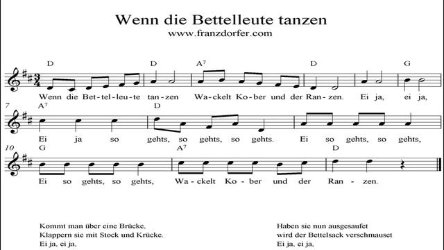 wenn die Bettelleute tanzen - instrumental смотреть онлайн