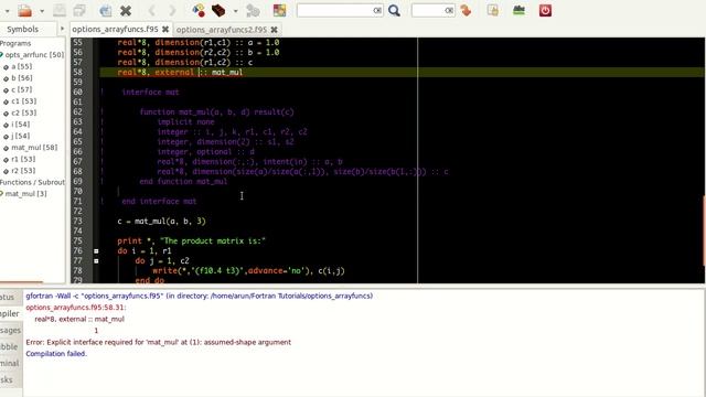Advanced Fortran Programming : 026 : Optional Parameters 2 and Array Valued Functions смотреть онлайн