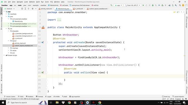 How to create custom SnackBar in Android смотреть онлайн