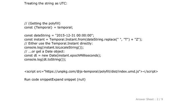 JavaScript : Javascript date is invalid on iOS смотреть онлайн