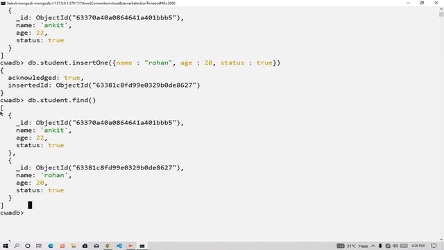 Create Or Insert Documents Into MongoDB || MongoDB смотреть онлайн