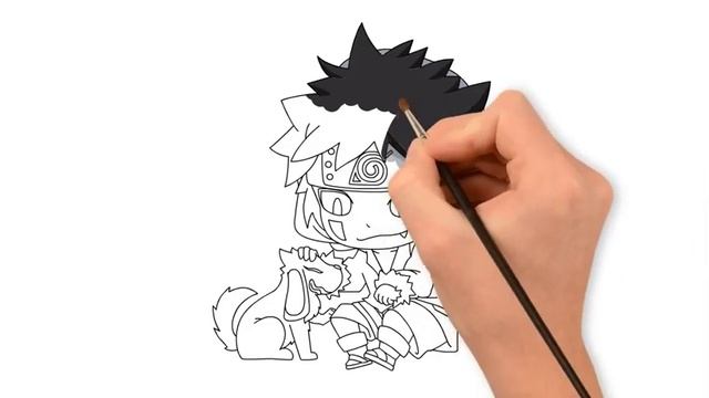 How to Draw Naruto Characters | Kiba Inuzuka (Chibi) смотреть онлайн