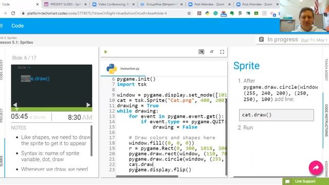 Brewer Python Lesson 5.1 -Sprites!!! смотреть онлайн
