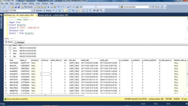 Temp Table vs Table Variable in sql | temporary table vs table variable | Part 27 смотреть онлайн