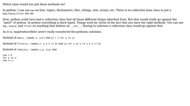 Software Engineering: Why python function programming functions are not collection methods? смотреть онлайн