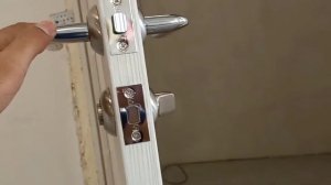 Как Установить замок межкомнатные #двери